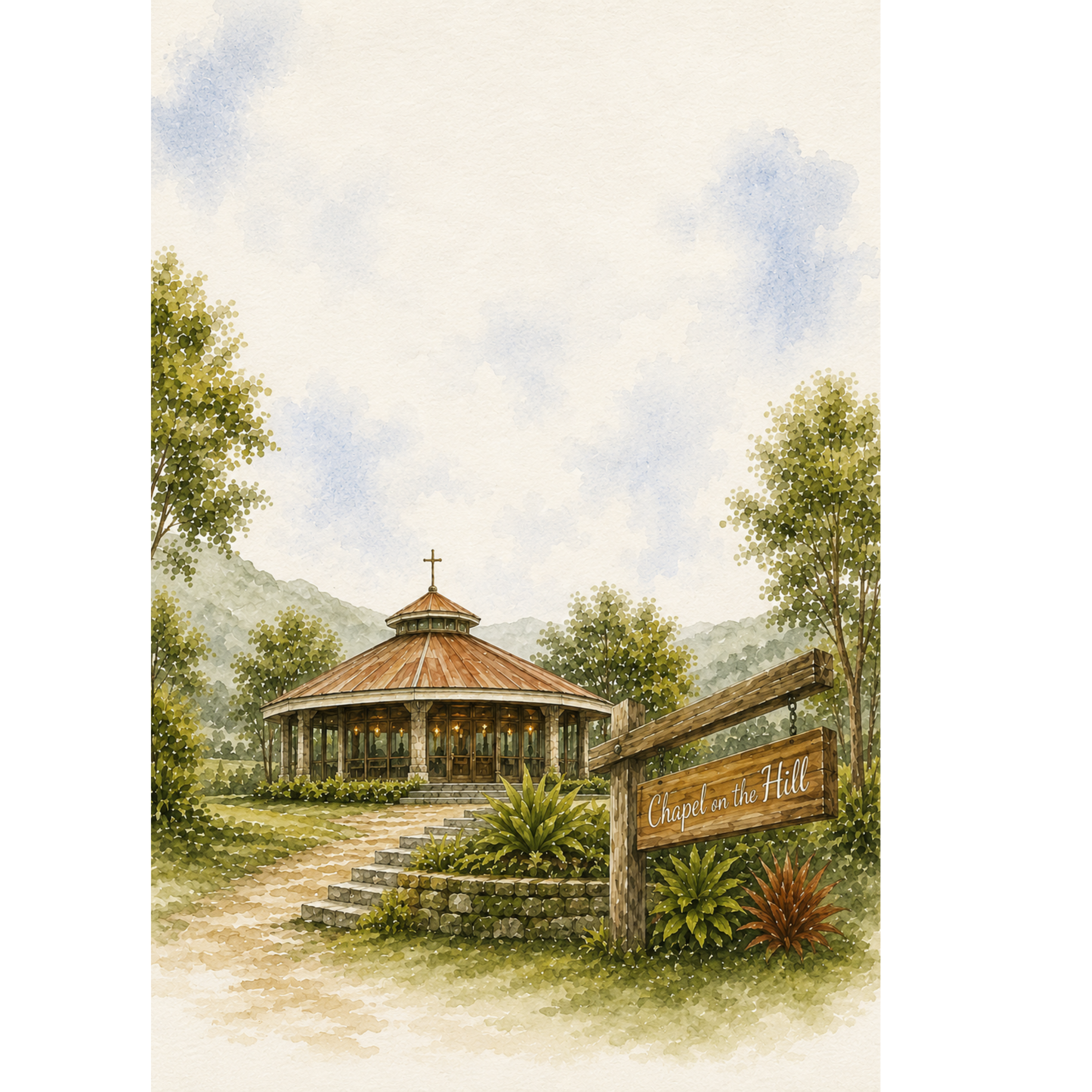 Chapel on the Hill Mobile Background